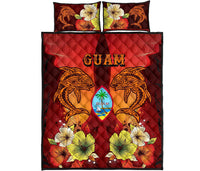 Guam Quilt Bed Sets - Tribal Tuna Fish - Polynesian Pride