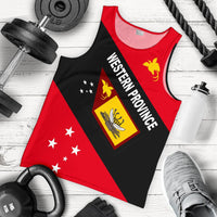 Papua New Guinea Men's Tank Top - Western Province Province Red - Polynesian Pride