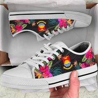 Kiribati Low Top Shoe - Hibiscus Polynesian Pattern - Polynesian Pride