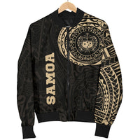 Samoa in My Heart Polynesian Tattoo Style Men's Bomber Jacket - Polynesian Pride