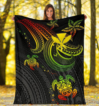 Hawaii Premium Blanket - Reggae Turtle - Polynesian Pride