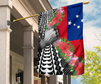 Samoa Flag - Curve Style - Polynesian Pride