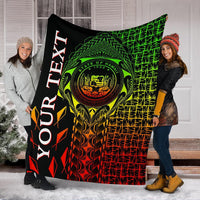 Hawaii Custom Personalised Premium Blanket - Hawaii Seal Rocket Style (Reggae) - Polynesian Pride