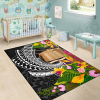 Tokelau Area Rug - Seal Spiral Polynesian Patterns - Polynesian Pride