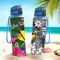 Hawaii Custom Personalised Hydro Tracking Bottle - Turtle Plumeria Banana Leaf - Polynesian Pride