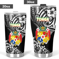 Mate Ma'a Tonga Rugby Tumbler Polynesian Unique Vibes - Black - Polynesian Pride