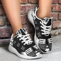 Federated States Of Micronesia Sport Sneakers - Polynesian Tattoo Black - Polynesian Pride