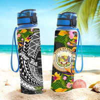 Hawaii Custom Personalised Hydro Tracking Bottle - Seal Spiral Polynesian Patterns - Polynesian Pride