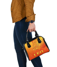 Sun In Leo Zodiac Shoulder Handbag Polynesian Tattoo Simple - Orange - Polynesian Pride