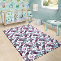 Tropical Monstera Leaf Rug - Polynesian Pride