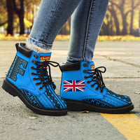 Fijian All - Season Boots - Tapa Pattern - Polynesian Pride