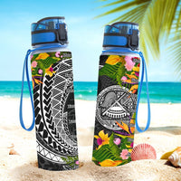 American Samoa Hydro Tracking Bottle - Seal Spiral Polynesian Patterns - Polynesian Pride