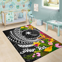 Chuuk State Area Rug - Custom Personalised Seal Spiral Polynesian Patterns - Polynesian Pride