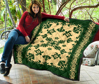 Hawaii Premium Quilt - Hawaiian Quilt Turtle Dance Sea Pattern - Polynesian Pride