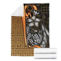 Pohnpei Micronesia Premium Blanket Gold - Turtle With Hook - Polynesian Pride