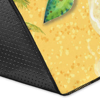 Hawaii Turtle Sea Hibiscus Coconut Tree Rug - Polynesian Pride