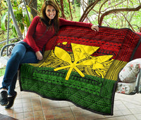 Hawaii Polynesian Kanaka Maoli Premium Quilt - Polynesian Pride
