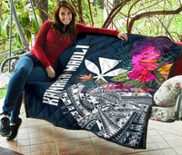 Hawaii Premium Quilt - Polynesian Hibiscus with Summer Vibes - Polynesian Pride