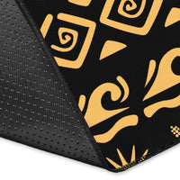 Golden Polynesian Turtle Area Rug - Polynesian Pride