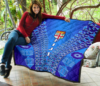 Fiji Drua Premium Quilt Tapa - Polynesian Pride