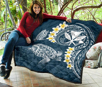 Hawaii Turtle Plumeria Polynesian Premium Quilt - Sease Style - Polynesian Pride