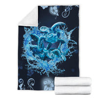 Hawaii Turtle Sea Ohana Premium Blanket - Polynesian Pride