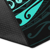 Hawaiian Map Turtle Polynesian Circle Rug AH - Polynesian Pride