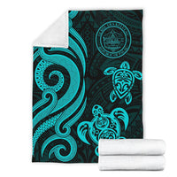 Palau Premium Blanket - Turquoise Tentacle Turtle - Polynesian Pride