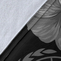 Samoa Premium Blanket - Samoa Seal Wave Style (Black) - Polynesian Pride