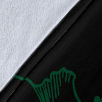 Hawaii Hibiscus Premium Blanket - Turtle Map - Pastel Green - Polynesian Pride