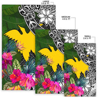 Papua New Guinea Area Rug - Turtle Plumeria Banana Leaf - Polynesian Pride