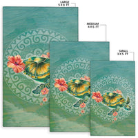 Hibiscus Turtle Swimming Area Rug AH - Polynesian Pride