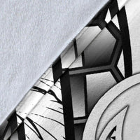 Nauru Polynesian Premium Blanket - Summer Plumeria (White) - Polynesian Pride