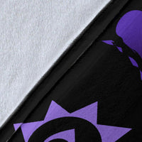 Hawaii Turtle Hibiscus Polynesian Vintage Premium Blanket - Purple - Polynesian Pride