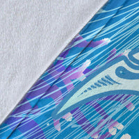 Hawaii Turtle Jellyfish Coral Galaxy Premium Blankets - Polynesian Pride