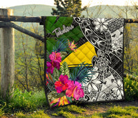 Tokelau Premium Quilt - Turtle Plumeria Banana Leaf - Polynesian Pride