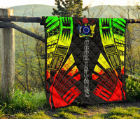 Cook Islands Premium Quilt - Cook Islands Polynesian Reggae Tattoo - Polynesian Pride