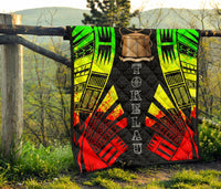 Tokelau Premium Quilt - Tokelau Coat Of Arms Polynesian Reggae Tattoo - Polynesian Pride