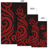 Vanuatu Area Rug - Red Tentacle Turtle - Polynesian Pride