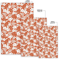Hibiscus Flower Pattern Rug - Polynesian Pride