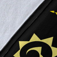 Hawaii Turtle Hibiscus Polynesian Vintage Premium Blanket - Yellow - Polynesian Pride