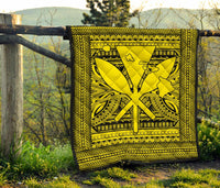 Hawaii Polynesian Kanaka Maoli Premium Quilt Yellow - Polynesian Pride