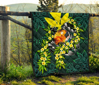 Polynesian Hawaii Premium Quilt - Ti Leaf Lei Turtle - Polynesian Pride