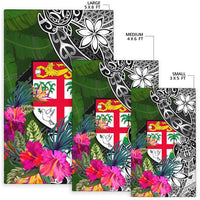 Fiji Area Rug - Turtle Plumeria Banana Leaf - Polynesian Pride