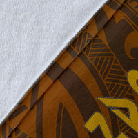 American Samoa Premium Blankets - Polynesian Boar Tusk - Polynesian Pride