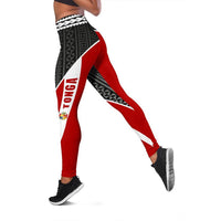 Tonga Active Leggings A16 - Polynesian Pride