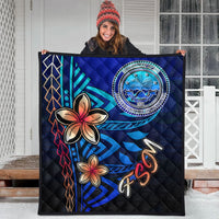 Federated States of Micronesia Premium Quilt - Vintage Tribal Mountain - Polynesian Pride