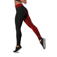 Micronesia Rising Leggings (Red) A16 - Polynesian Pride