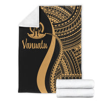 Vanuatu Premium Blanket - Gold Polynesian Tentacle Tribal Pattern - Polynesian Pride