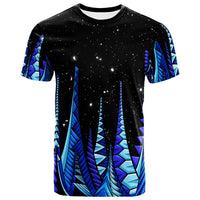 Polynesian T Shirt Forest Galaxy Sky Unisex Blue - Polynesian Pride